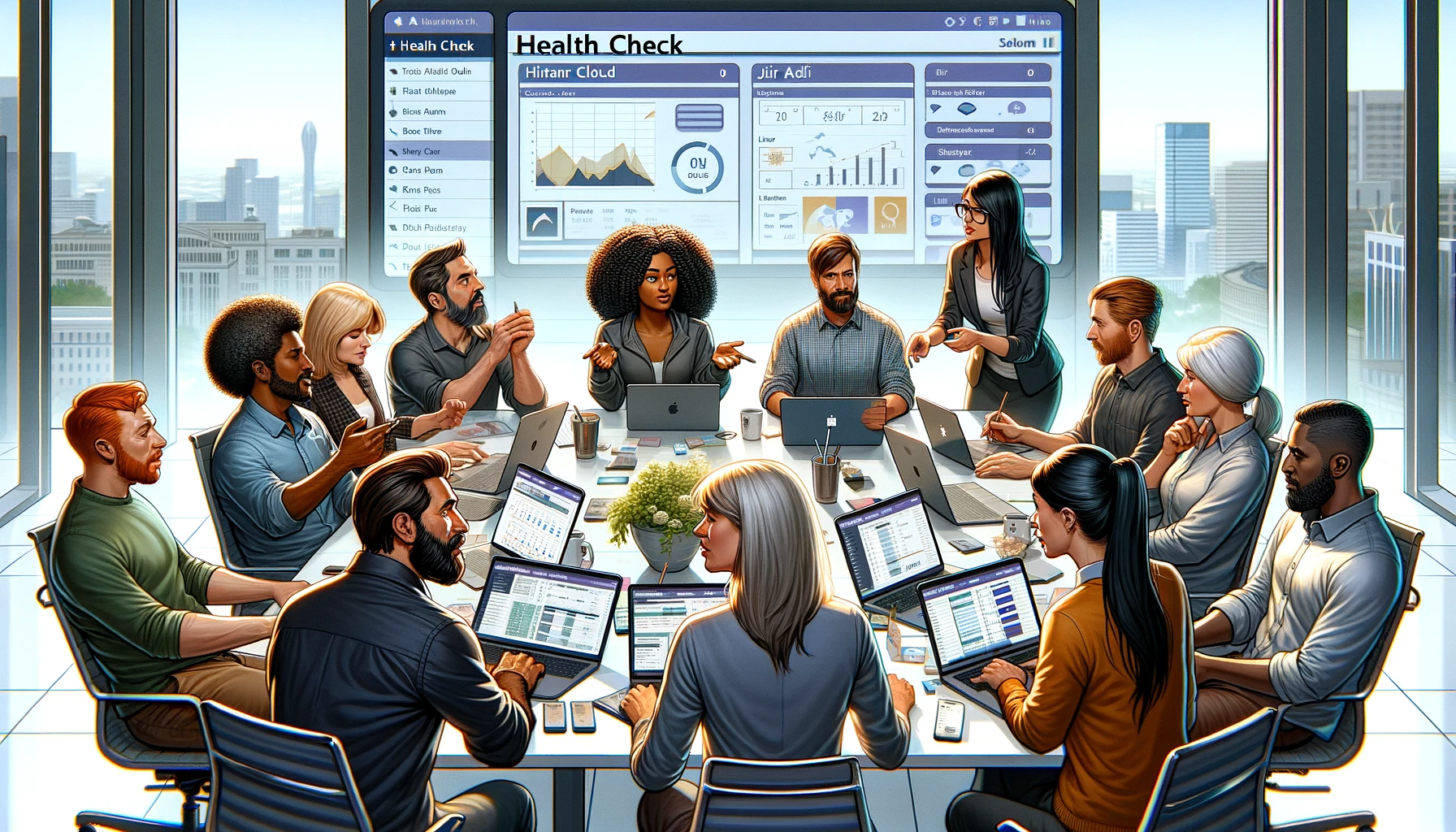 Illustrative health check session